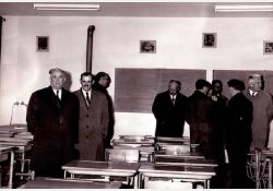 Abel Guérin lors de l'inauguration de l'école / Visuel : D.R.