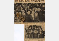 Article de presse - Bal des conscrits, 1964 / Visuel : D.R.