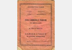 Cahier unique de devoirs journaliers, 1899 / Visuel : D.R.