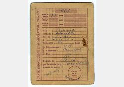 Carte d'alimentation, 1946 - 02 / Visuel : D.R.