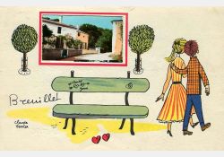 Carte postale - Courtil, 1959 / Visuel : D.R.