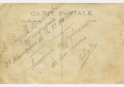 Carte postale envoyée par Abel Guérin. / Visuel : D.R.