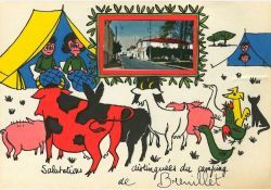 Carte postale humoristique des années 60 - 01 / Visuel : D.R.