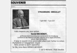 Cinquantième anniversaire de la disparition de Daniel Michenot - 01 / Visuel : D.R.