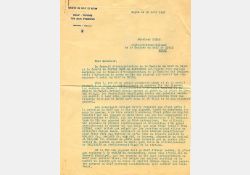 Courrier envoyé à Daniel Hedde, 1931 / Visuel : D.R.