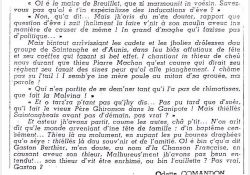 Inauguration du monument Goulebenéze à Saintes selon Odette Commandon - 03 / Visuel : D.R.
