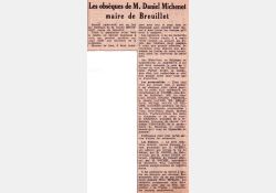 La disparition de Daniel Michenot dans la presse - La France / Visuel : D.R.