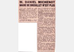 La disparition de Daniel Michenot dans la presse - La Nouvelle République / Visuel : D.R.
