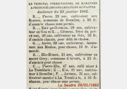 La Seudre, 29 janvier 1882 / Visuel : D.R.