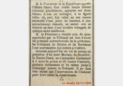 La Seudre - Vol de raisins en 1893 à Breuillet / Visuel : D.R.