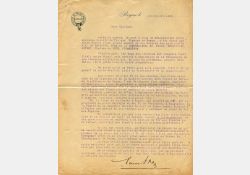 Lettre création tir aux pigeons, 1924 / Visuel : D.R.