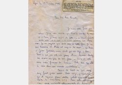 Lettre du résistant Jean Michenot à ses parents la veille de son exécution - 01 / Visuel : D.R.