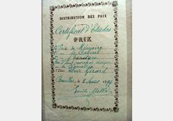 Livre de Prix, école de Breuillet, 1899 - 02 / Visuel : D.R.
