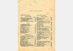 Livre de sciences, écoles rurales de garçons et de filles - Classe de fin d'études - 1961 - Table des matières - 01 / Visuel : D.R.