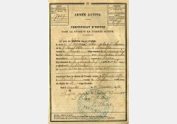 Livret militaire de 1896 - 01 / Visuel : D.R.