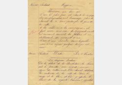 Page d'un cahier d'écolier, dictée, 1895 / Visuel : D.R.