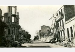 Photos prise après le bombardement de Royan - Avenue de Pontaillac / Visuel : D.R.