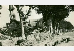 Photos prise après le bombardement de Royan - Marché couvert / Visuel : D.R.
