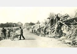 Photos prise après le bombardement de Royan - Quartier de Foncillon / Visuel : D.R.