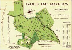 Plan du golf de Taupignac - 18 trous, 5550 mètres / Visuel : D.R.