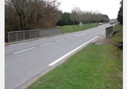 Pont de la Meyre, D14 en direction de La Tremblade, juste après le Logis de Chalézac et jusqu'au Pont / Visuel : D.R.