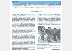 Portrait de Marcel Bertin - Extrait du magazine “Vivre à Breuillet“, numéro 38 de mai 1995 / Visuel : D.R.
