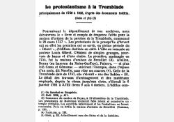 Temples - Extrait de la Bibliothèque Nationale - Le protestantisme en presqu'île d'Arvert, 1755 - 01 / Visuel : D.R.