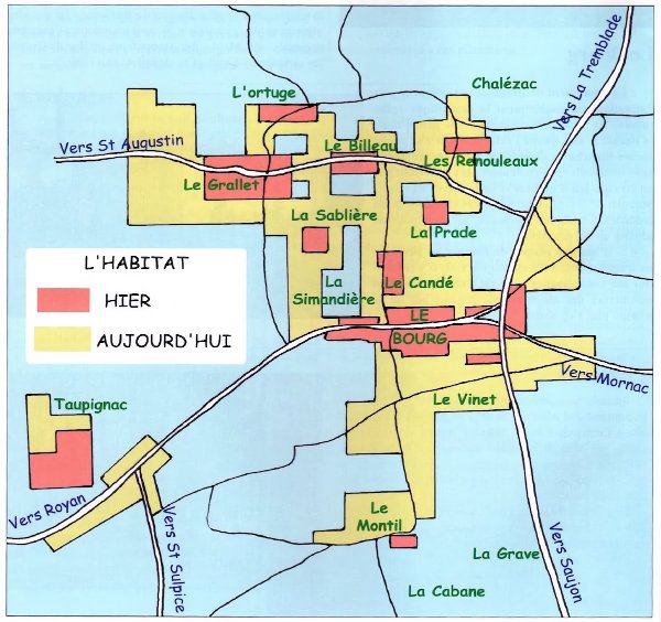 Carte urbanisation, l'habitat hier et aujourd'hui / Visuel : D.R.