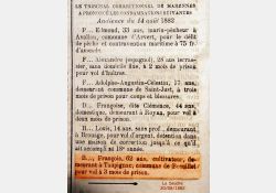 Délits - La Seudre, 20 août 1882 / Visuel : D.R.