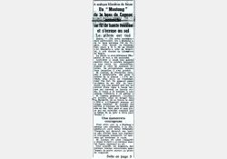 La Nouvelle République, 1952 - Catastrophe aérienne Le Cailleau - 01 / Visuel : D.R.