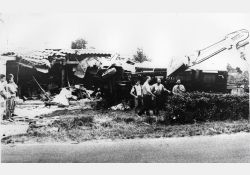 Maison détruite par un accident de camion - 03 / Photo : Serge Roy
